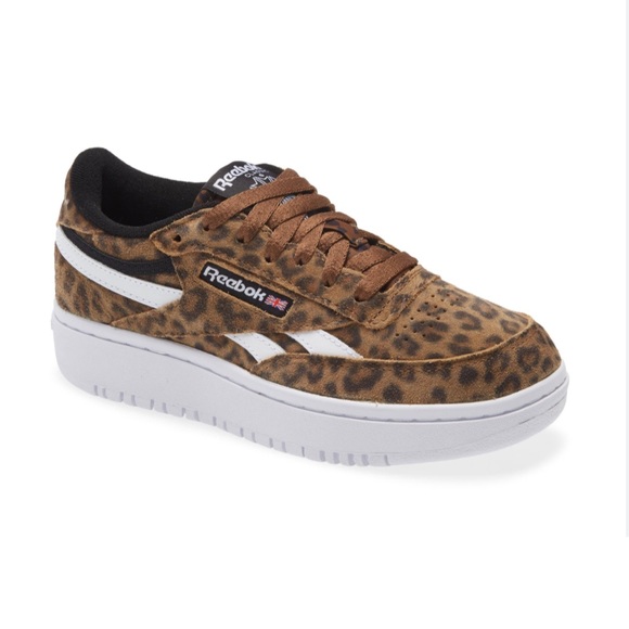 Reebok Club C Double Revenge Leopard Print Shoes Woman Size 7 (FW7952). NWT. - Picture 10 of 11